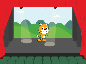 Scratch Cat on Stage