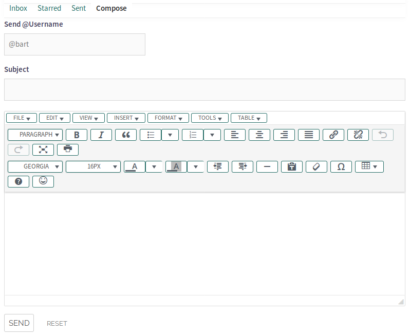 Member Send Private Message